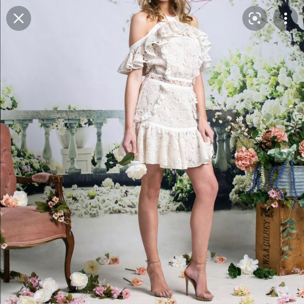 HERA White Lace Dress by Vasiliki Atelier
